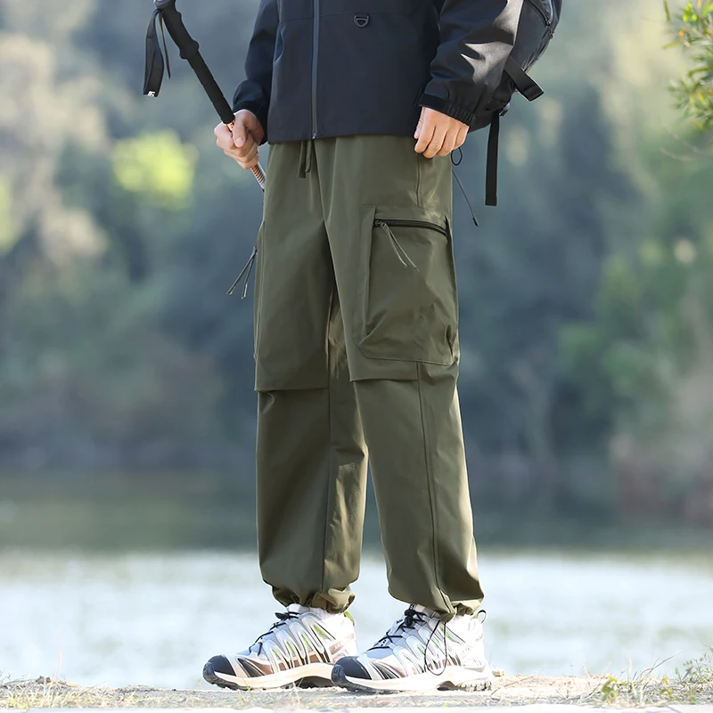2025 Escursionismo da campeggio impermeabile Autunno Inverno Pantaloni lunghi Pantaloni casual Comodi pantaloni foderati in pile Pantaloni da uomo ispessiti