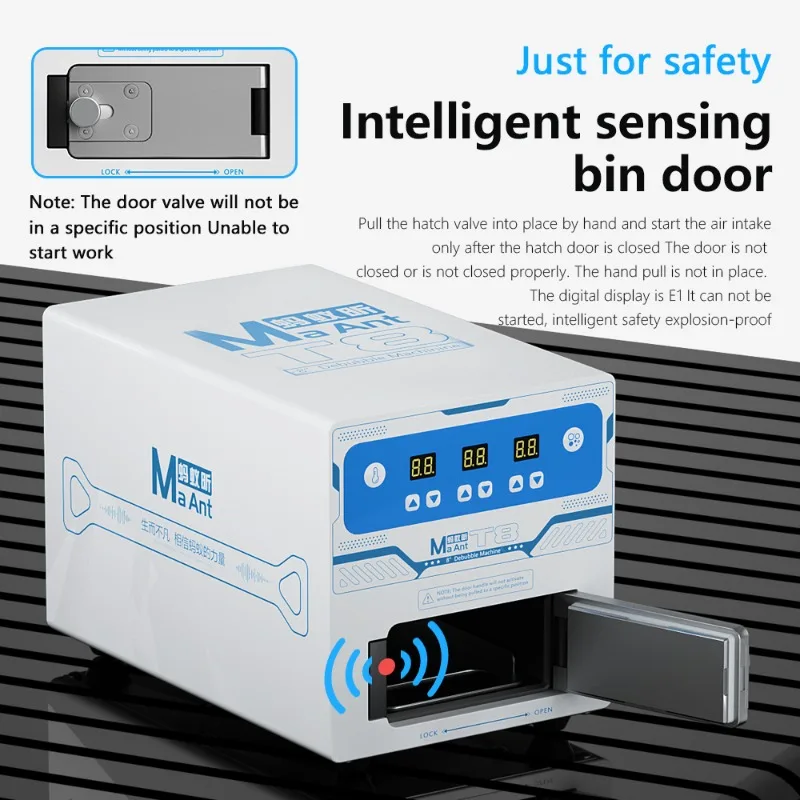 

MaAnt T8 Mobile Phone Repair Straight Screen Curved Screen Screen Fit Defoaming Machine All-in-one Built-in Air Compressor