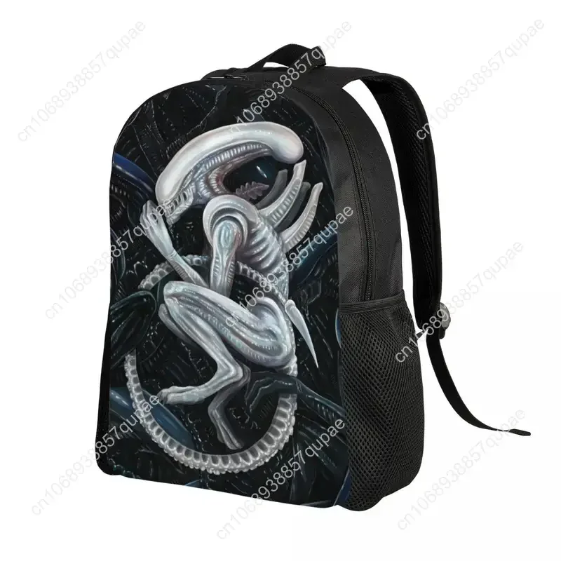 Zaino per laptop Alien Predators Comics Uomo Donna Bookbag di base per borsa horror di fantascienza per studenti delle scuole universitarie