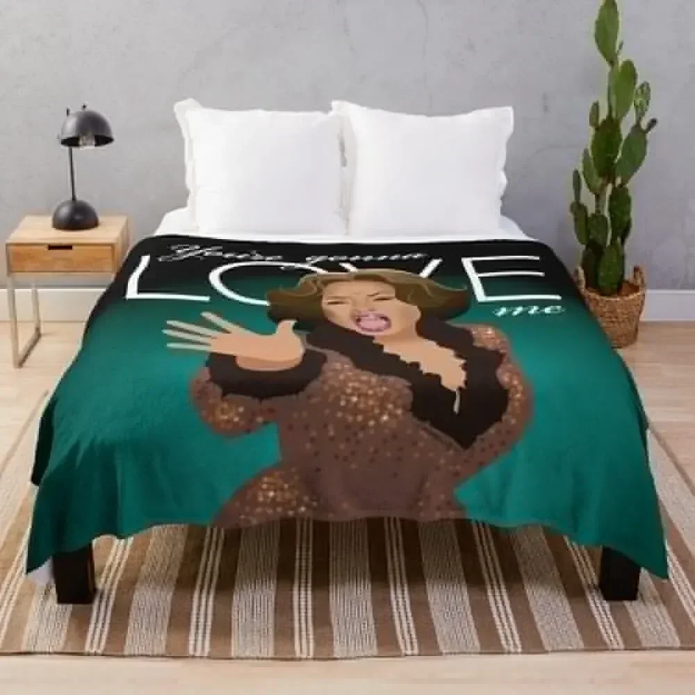 

Love me! Throw Blanket Ultra Soft Flannel Fleece Blanket for All Seasons