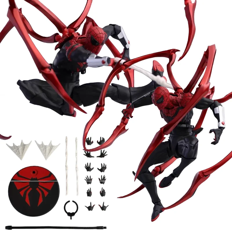 

Spider-Man Action Figure Peter Parker Messtoys Superior Spider-Man Otto Octavius Toys Change Face Statue Model Collectible Doll