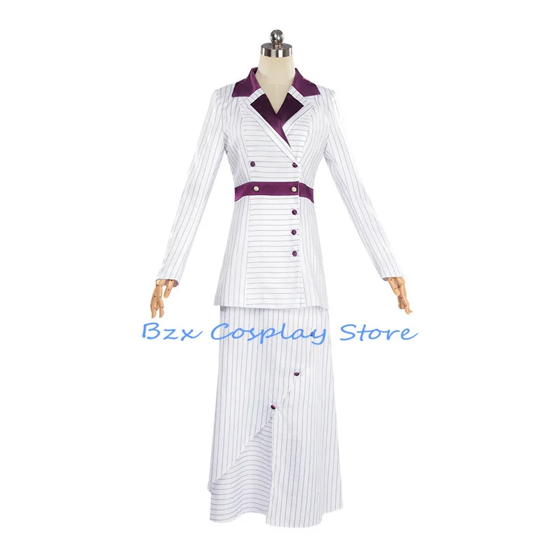 Rose Cosplay Anime Titanices DeWitt Bukater Cosplay Costume Coat Dress White Uniform Set Halloween Party Outfit for Women