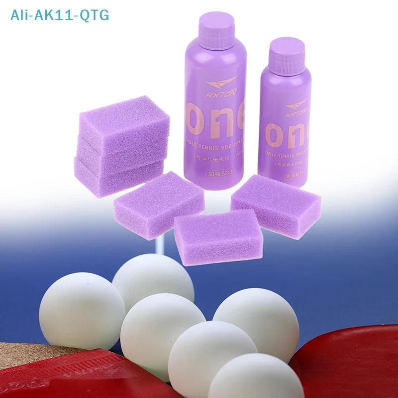 

50/100ml Professional Inorganic Glue Adhesive Table Tennis Racket Ping Pong Bat Rubber Adhesive High Adhesion With Sponge Wipe