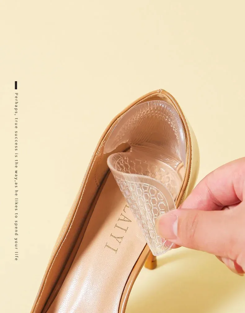 T-förmige Silikon-Fersenpolster, Anti-Reibungs- und Rutschfeste Fersenschoner für Damen-High-Heels, Komfortable Schuheinlagen, Polsterkissen – Detail 3