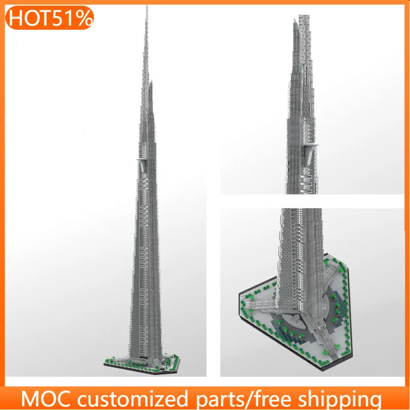 

6106 деталей Городской многофункциональный модульный конструктор-небоскреб MOC, простой популярный набор для самостоятельной сборки, подарок на день рождения