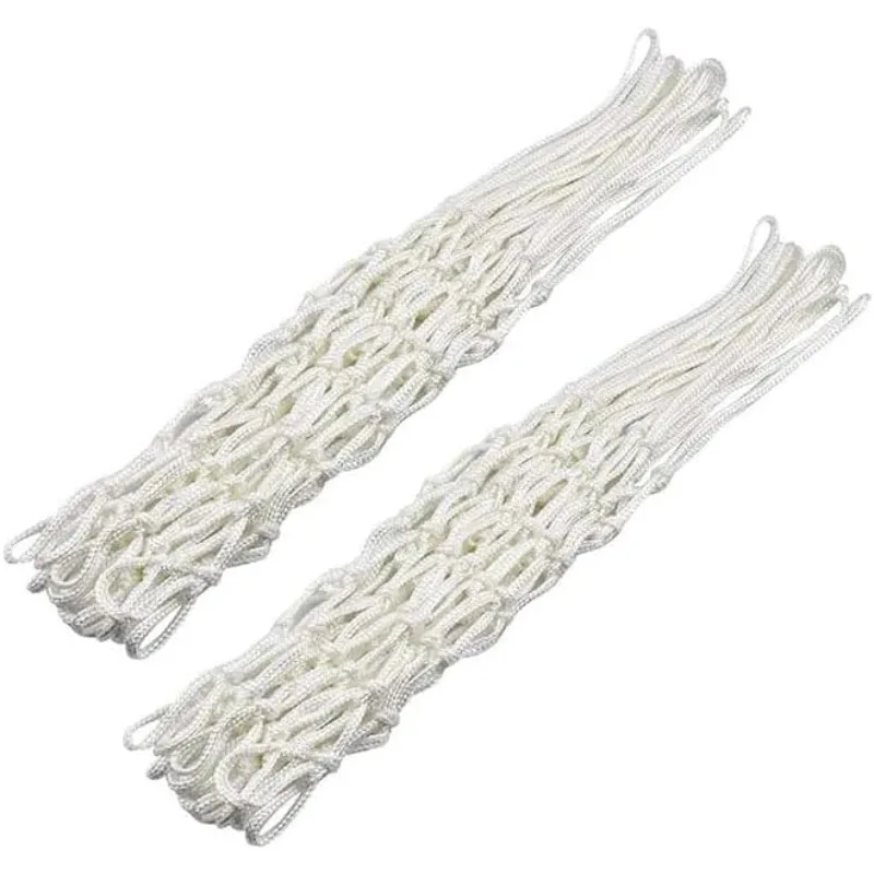 

2PCS 8-Loops Replacement Heavy-Duty Basketball Net All Weather Thick Nets Fit Standard Indoor and Outdoor Rims for Pool Basketba