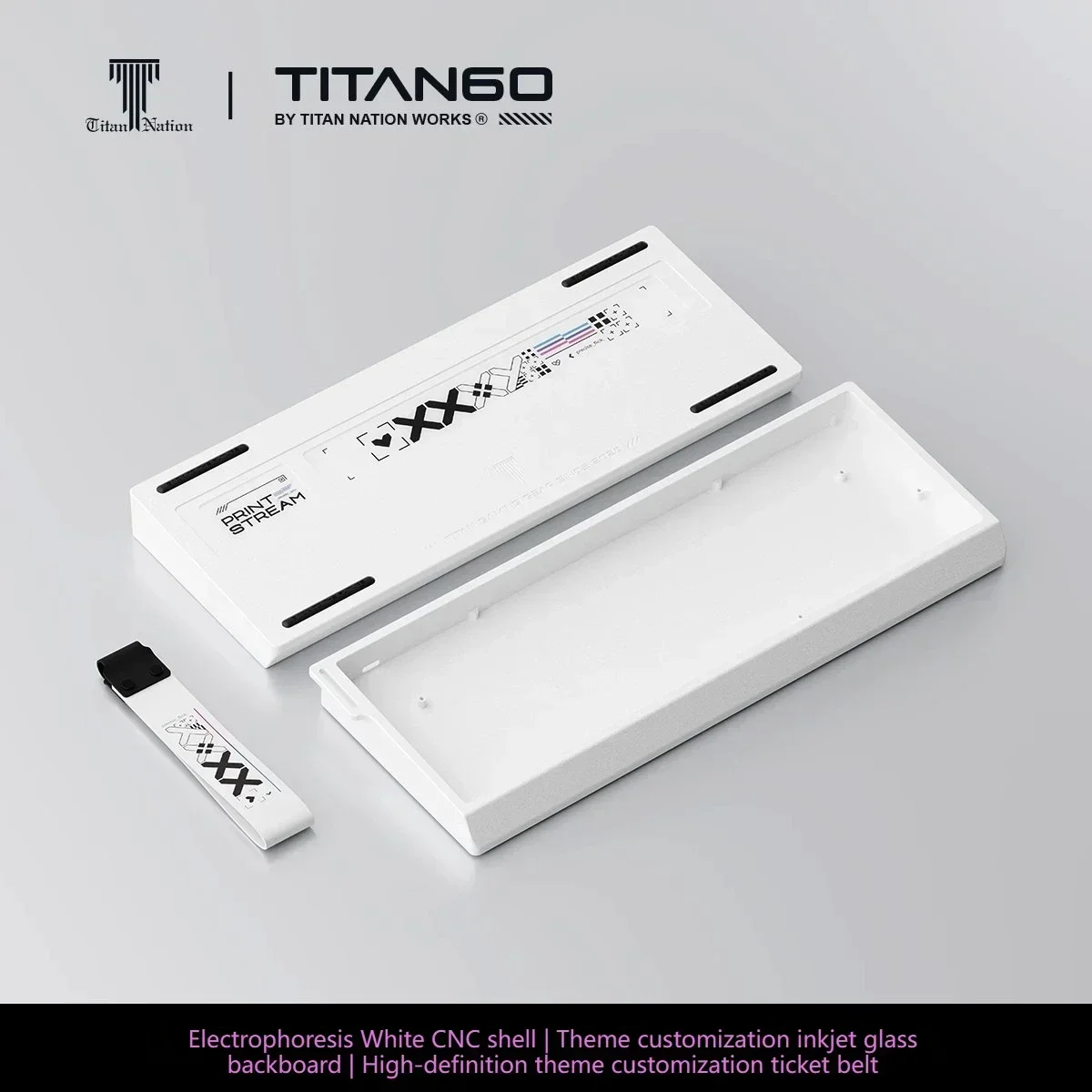 TITAN60 쉘 CNC 알루미늄 쉘 전기 영동 및 양극 맞춤형 키보드, 우팅 60HE, 매드리온스 MAD60, GH60 키보드