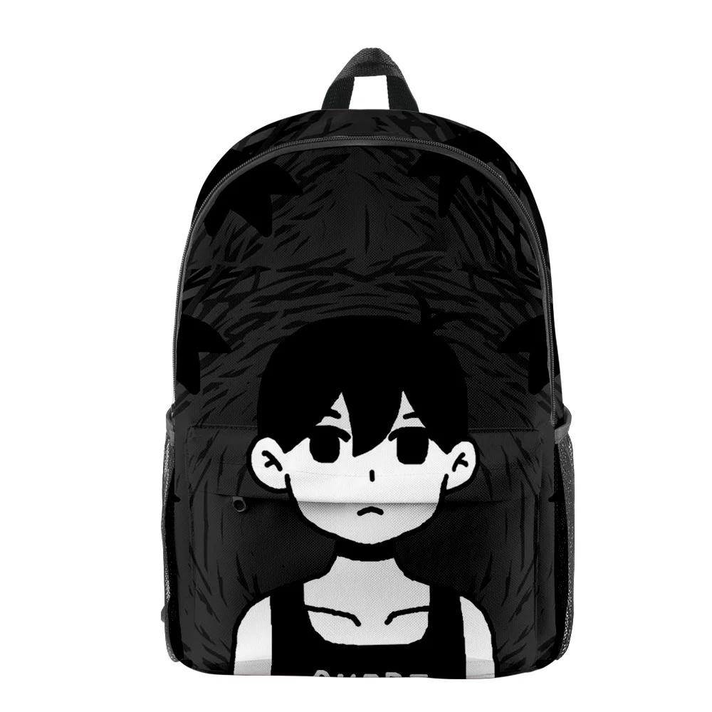 

Harajuku Novelty Cool Funny Omori pupil Bookbag Notebook Backpacks 3D Printed Oxford Waterproof Boys/Girls Travel Backpacks