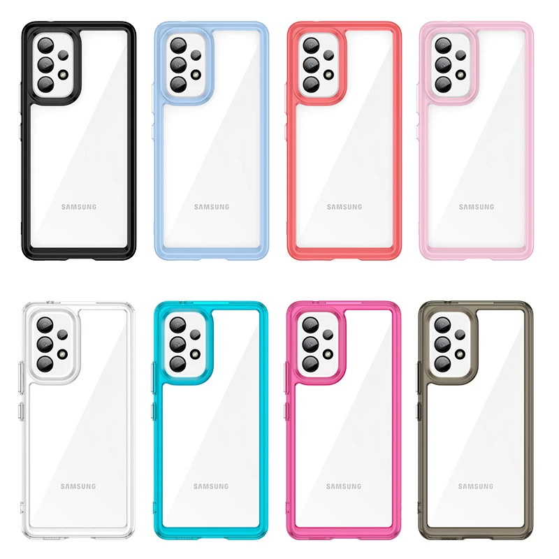 For Samsung Galaxy A53 Clear Case For Samsung Galaxy A53 A23 A33 A73 A13 Cover Funda Hard Translucent Bumper For Samsung A53