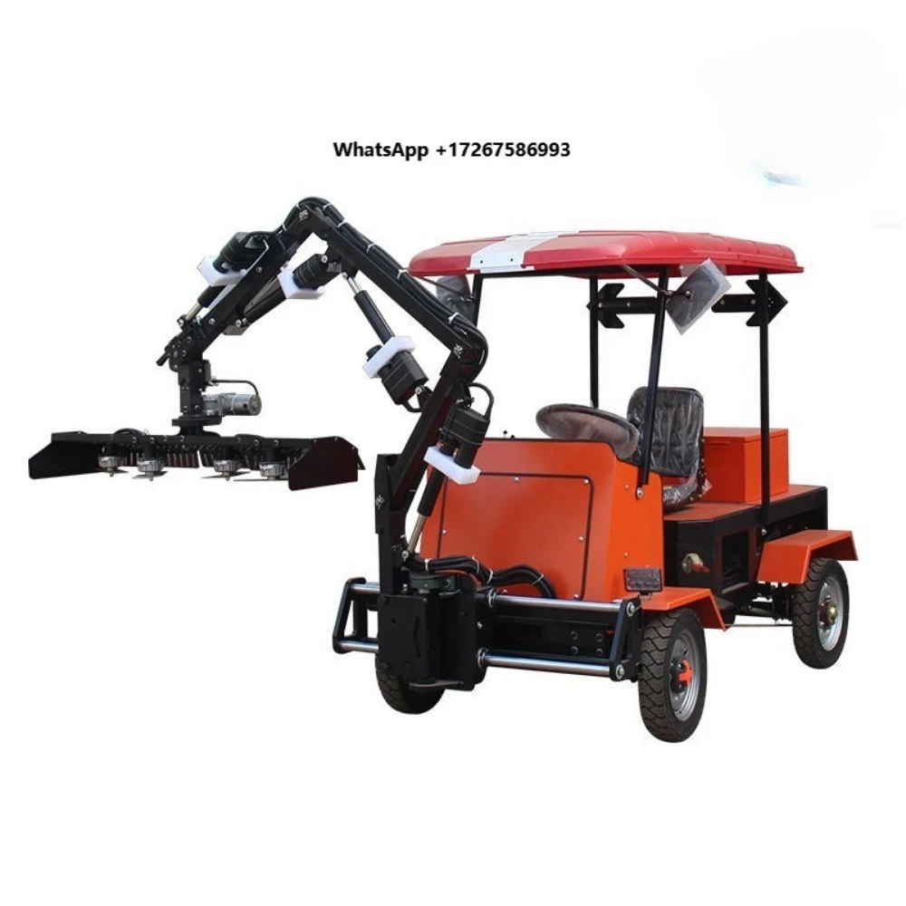 Electric Intelligent Obstacle Avoidance Hedge Trimmer Vehicle for Highway-Automatic Smart Hedge Cutting Rig