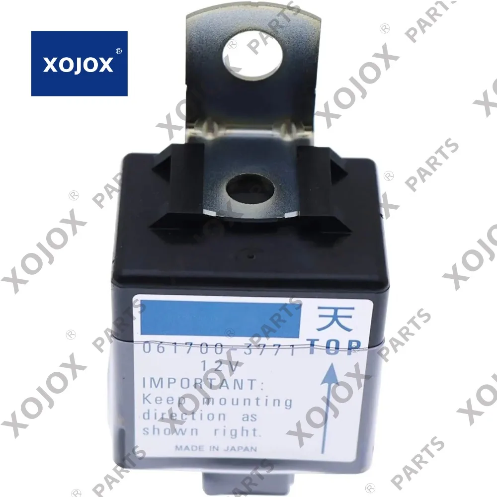 

XOJOX Excavator Relay Stop Solenoid Relay for Kubota 061700-3770 061700-3771 061700-3760