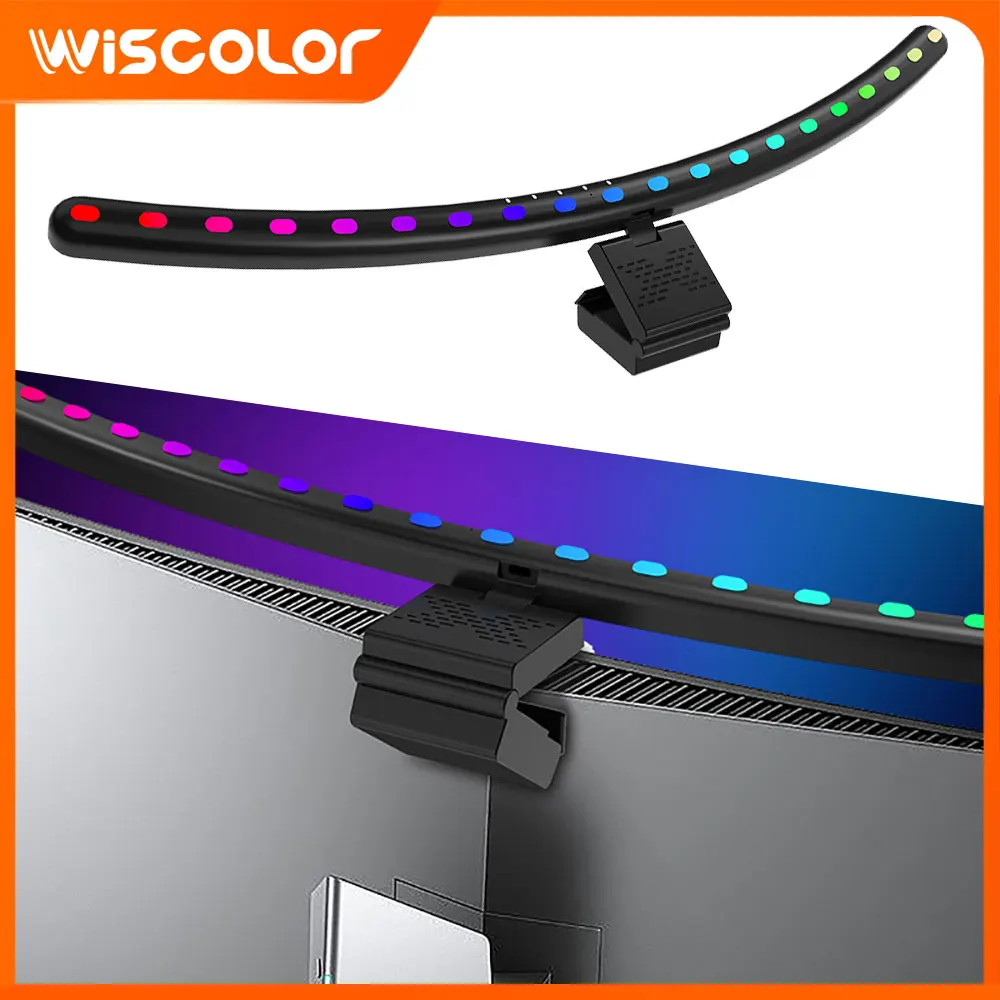 

Светодиодная RGB-лампа для монитора с таймером и сенсорным управлением, ночник для ноутбука, диммируемая настольная лампа, аксессуары для декора игровой комнаты и рабочего стола