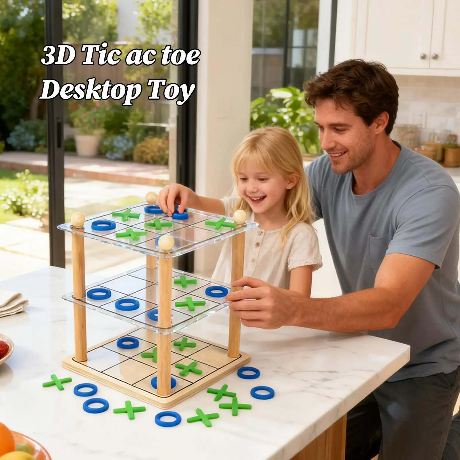 Family Board Game 3D Strategic Activities Interactive Toys Adults Fun Row Connect Table Games For Kids Adults Children Family
