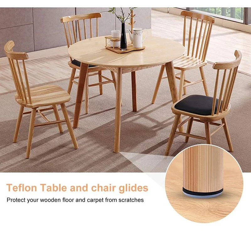 Meubels Sliders 20Pcs Tafel Stoel Voeten Glide Nail Sofa Kabinet Benen Matten Floor Protectors Ronde Schuifdeur Disc 19/22/25Mm