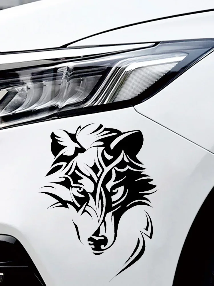 Wolf Predator Head Waterproof Vinyl Decal Car Accessories Pegatinas Para Coche DIY 15cm*20cm