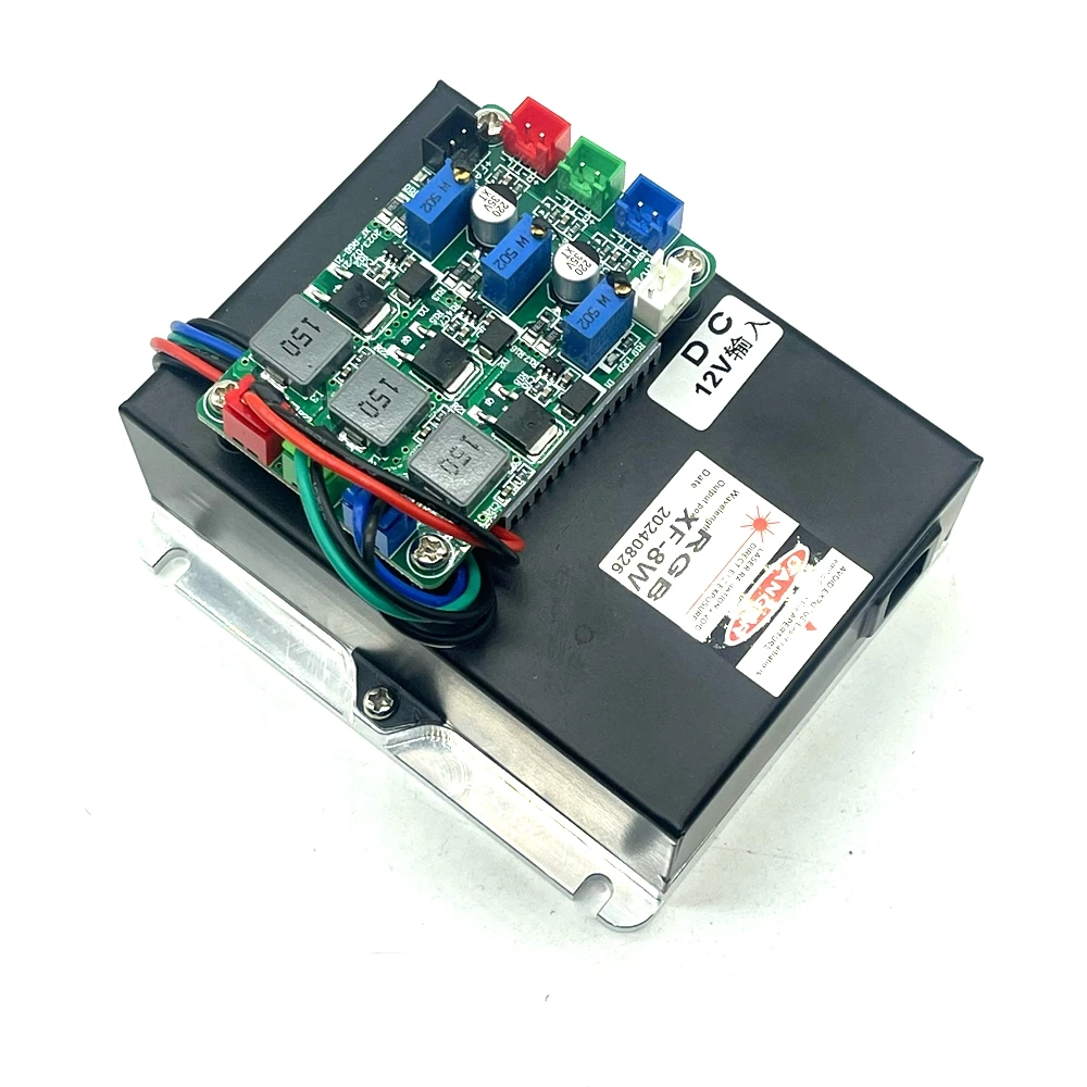 RGB 6W/8W/10W Lampu Modul Laser Panggung Kepala Laser Penuh Warna TTL/Kontrol Analog