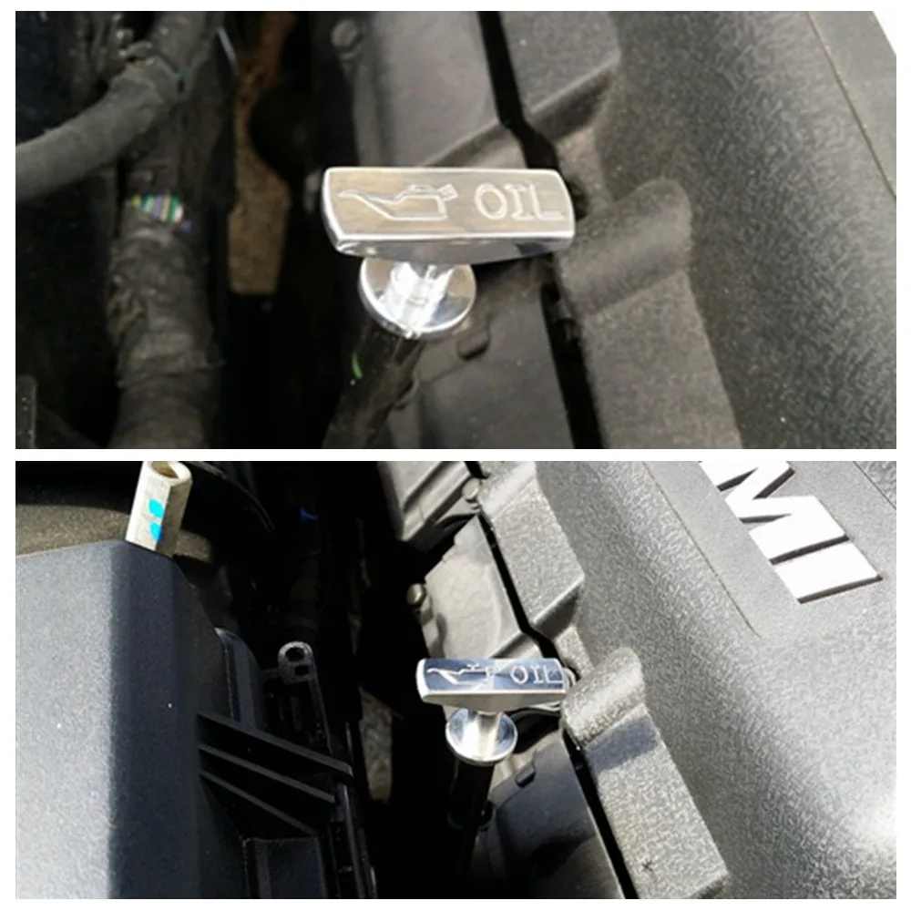 Universal Car Oil Dipstick Pull Handle Automobile Replacement Engine Oil Pullhandle Modification Decoration OT-1014 view 3
