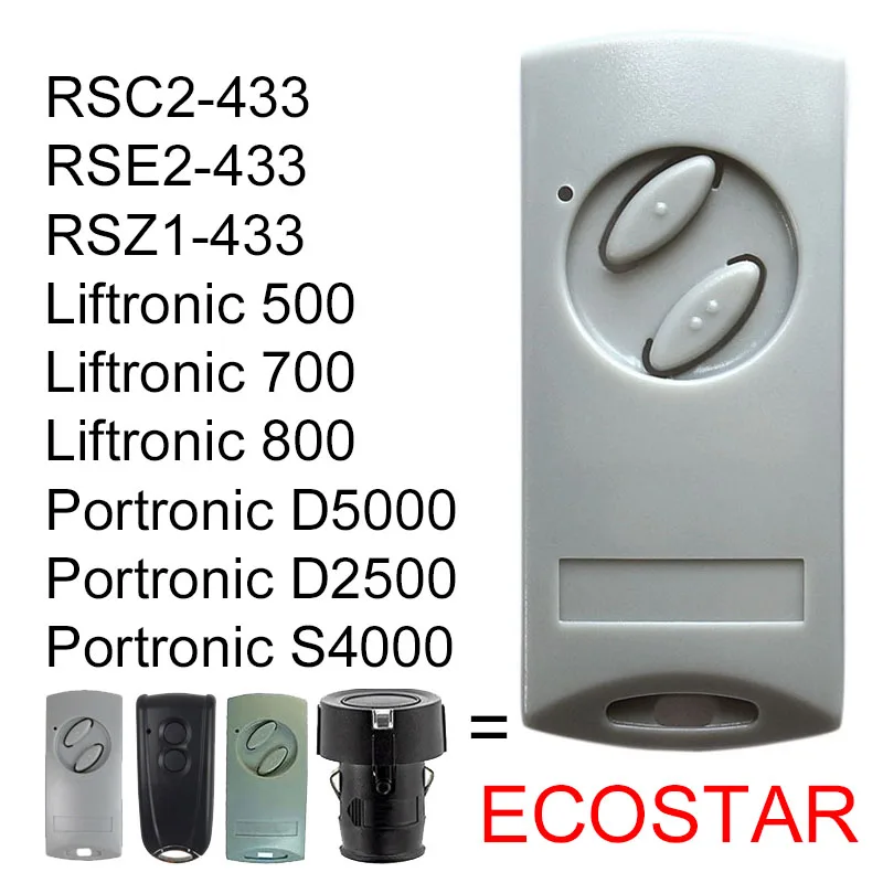 ECOSTAR RSC2 433 RSE1 433 RSZ1 433 Дистанционное управление Устройство для открывания гаражных ворот 433,92МГц Пульт дистанционного управления гаражными воротами Liftronic 500 700 800