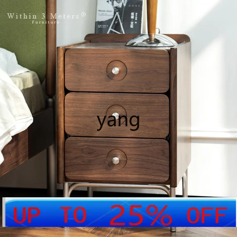 

LTT small apartment narrow retro light luxury crevice bedside table small