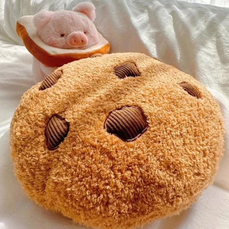 

Lifelike Cookie Pillow Lovely Biscuit Shape Plush Living Room Sofa Funny Cushion Caetive Bedroom Bed Waist Toy For Children