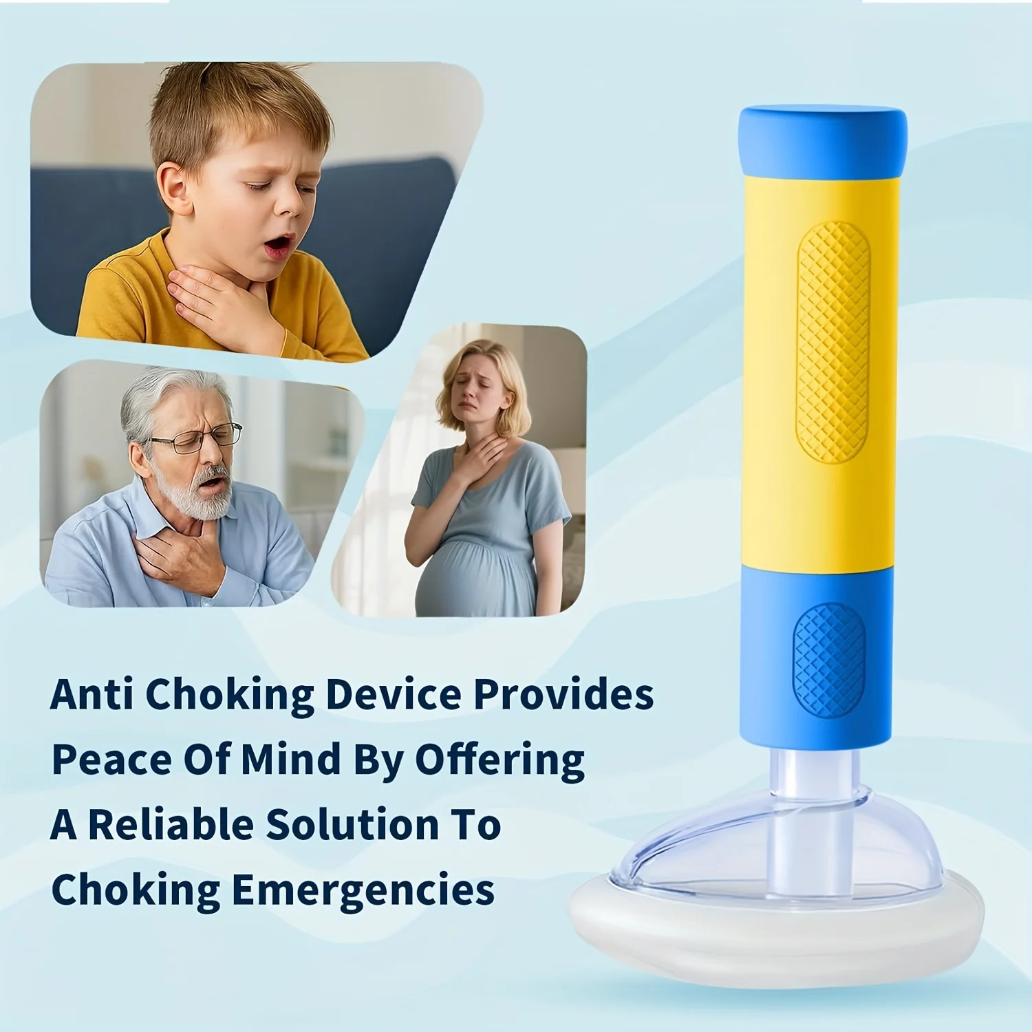 Portable Anti Choking Device Choking Emergency Life Saving Suction CPR Anti Choke Device First Aid Kit for Kid Adult Home Use