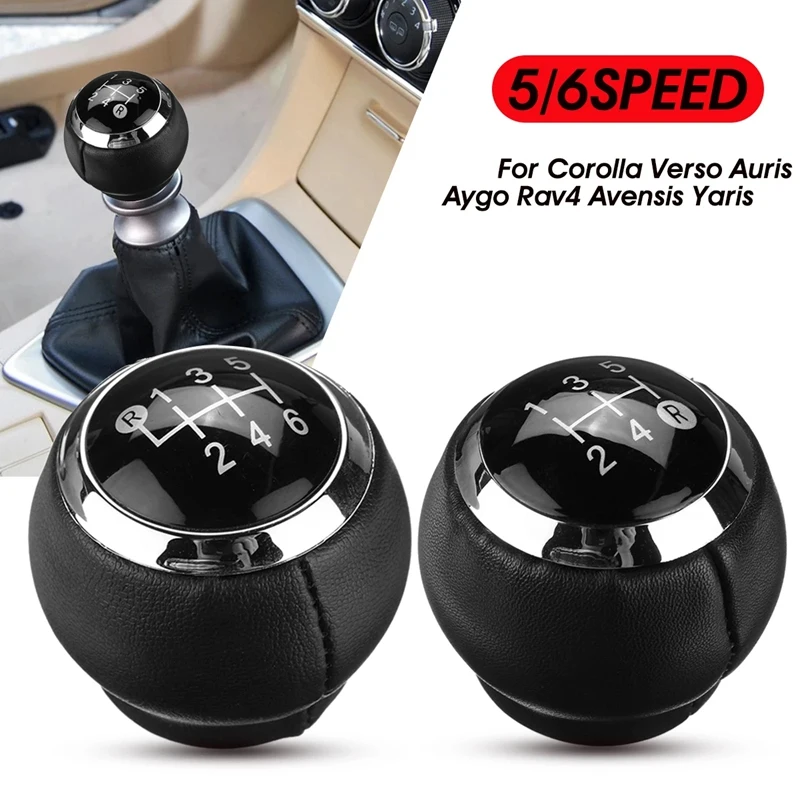 Car Manual Gear Shift Knob Lever Shifter Knob Handball For Toyota Corolla RAV4 Avensis Yaris Verso Auris Aygo