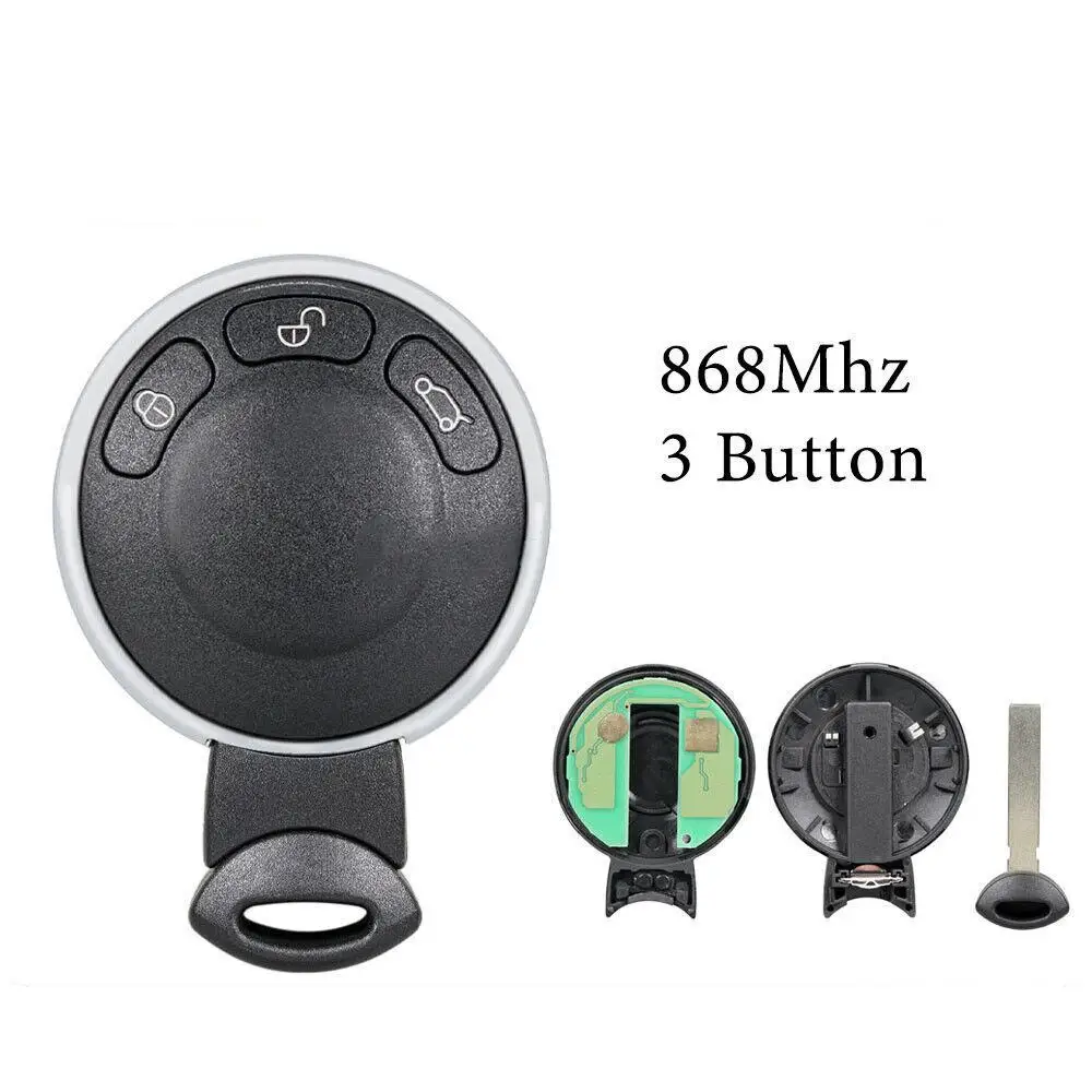 

1set Car Remote Key Fob 868MHz Remote Key Circuit Board With Shell For BMW Mini Cooper 2007-2013 Car Accessories