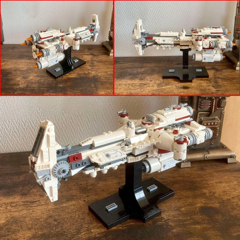 

MOC Hammerhead Corvette SpaceShip Building Blocks DIY Space War Military Battle Model Custom Puzzles Education Toy Kids Gift