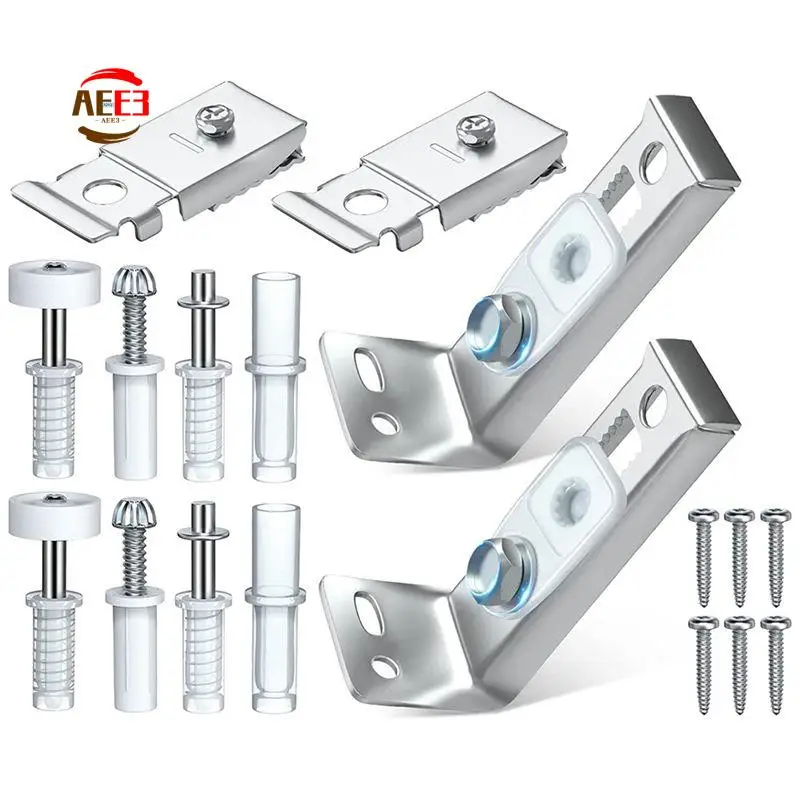 AEE3-2 Pack Double Folding Door Metal Top Pivot Hardware Package For Bi-Fold Door Sliding Door Closet Door