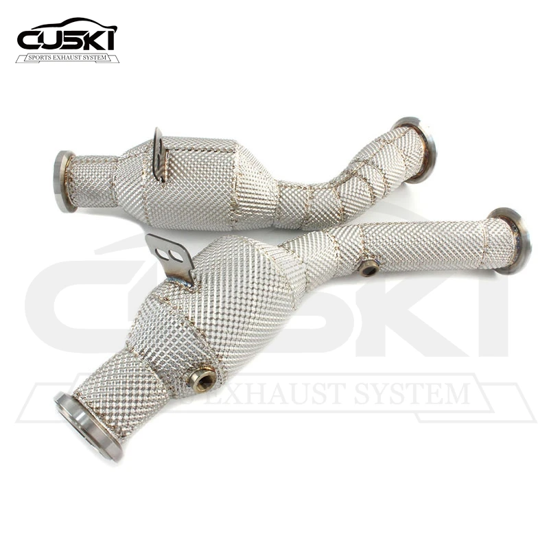 Downpipe Modificatio for Mercedes-Benz C43 W205 AMG Heat Insulation 2018-2020 3.0T Three-Way Catalyst Exhaust System