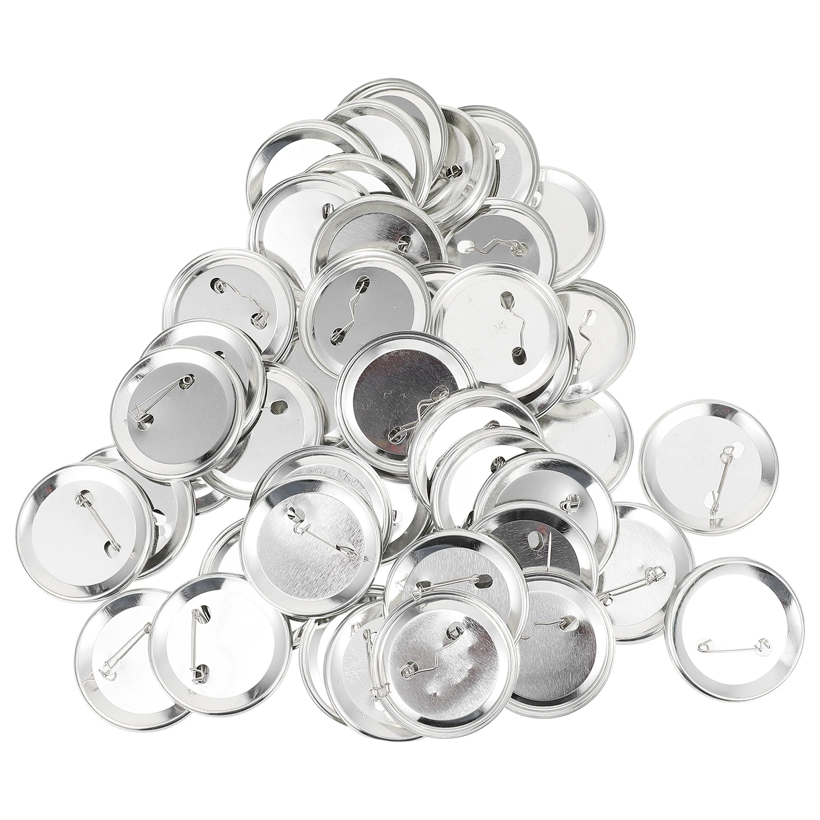 

100pcs Blank Button Badge Unfinished Crafts Pin Parts High Transparency Decor Label for Birthday Gift Souvenir nament