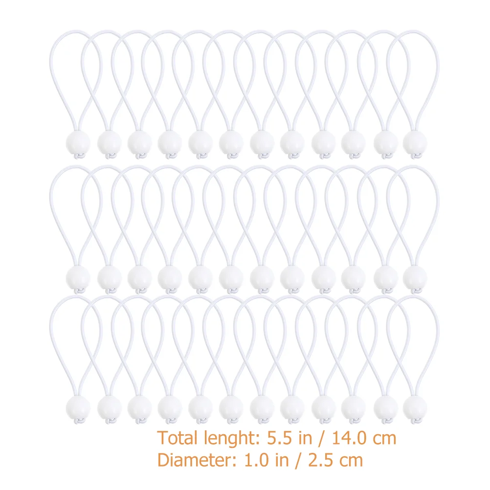 40 قطعة حبل مرن الكرة بنجي الحبال حزام خيمة التخييم قماش القنب كرات المظلة الخيام