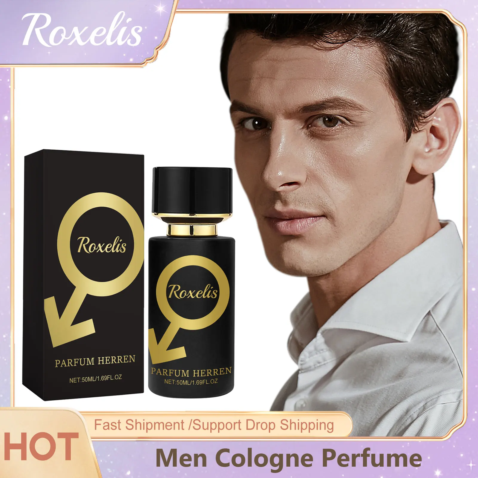 Cologne Perfume for Men Captivating Bold Aroma Exquisite Increase Confidence Attract Women Sandalwood Light Fragrance Perfume