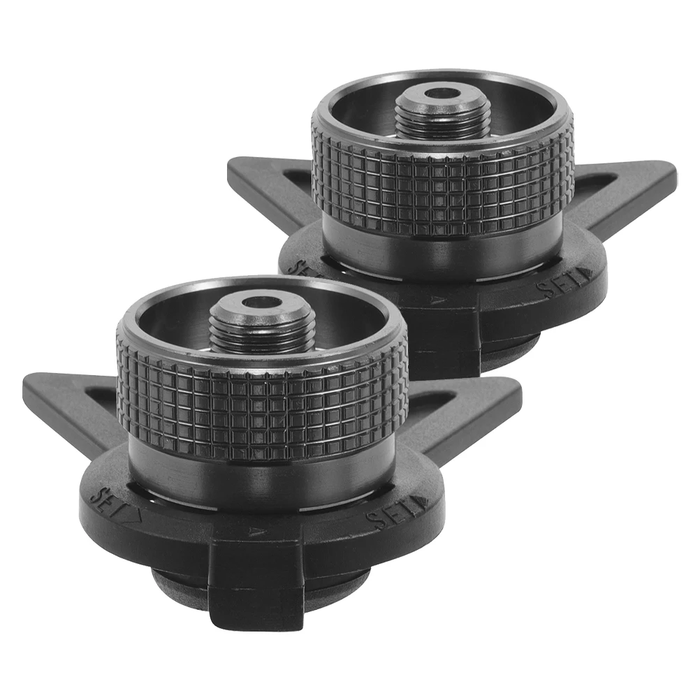 

2Pcs Tank Converter Head Converter Stove Camping Accessories Propane Adapter Outdoor BBQ Picnic Hiking Cooking Supplies