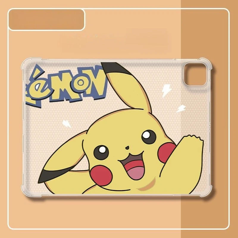 

Мягкий силиконовый чехол Pikachu IPad для Ipad Air7 11th A16 Pro 11in, чехол для планшета 10th 9th 10.2 Air6 Mini4 5 6 7 противоударная задняя крышка