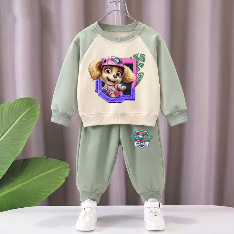 2026 Herbst Neuer Stil Kinder Paw Patrol Bedruckte Lässige Kapuzenpullover und Lange Hosen Zweiteilige Sets Jungen Trainingsanzüge Sweatshirt-Set – Detail 4