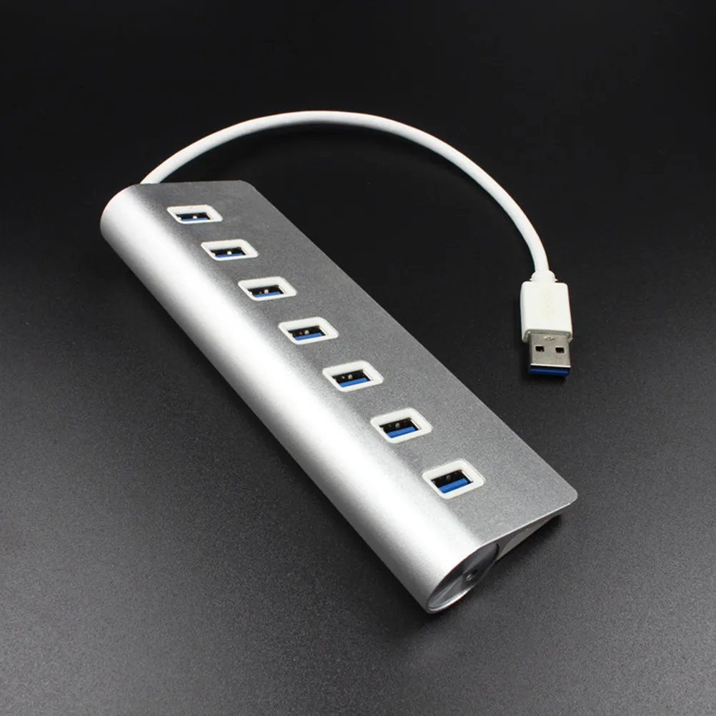 Portable Port USB Hub High Speed 5Gbps Transfer Computers Laptops Travel Office Home Use