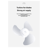 4000Mah Clip-On Fan 5 Speed Digital Display Quiet Rechargeable Desktop Portable Air Circulator Wireless Fan LED Light