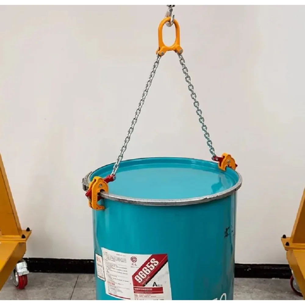 0.5 Ton Barrel Lifter Clamp with Chain Sling for Oil Drum Handling