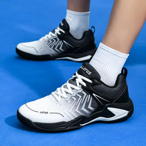 Professional Badminton Shoes for Men and Women Anti-Slip Tennis Trainers for Indoor and Outdoor Sports Blue Sneakers