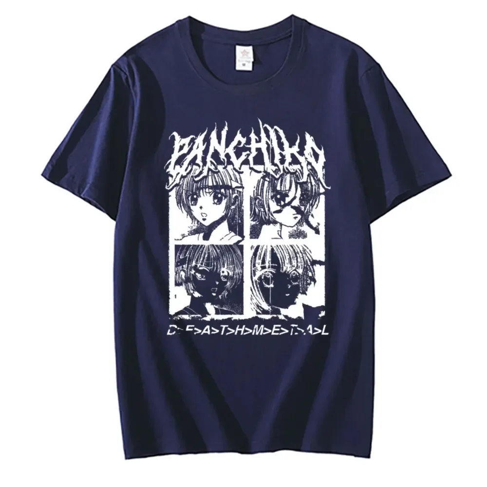 Panchiko DEATHMETAL Album Graphic Print T-shirt Male Vintage Tshirt Men's Casual Cotton Tees Men Women Hip Hop Oversized T Shirt