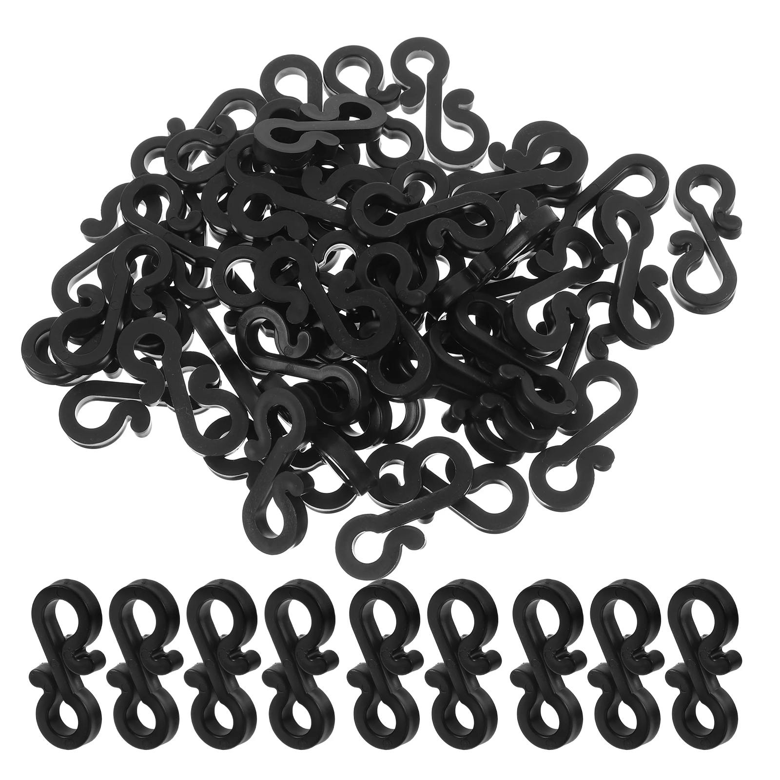 

50Pcs Christmas Tree Light Clips Plastic S Hooks for Outdoor String Lights Gutter Light Hangers Holiday Decoration