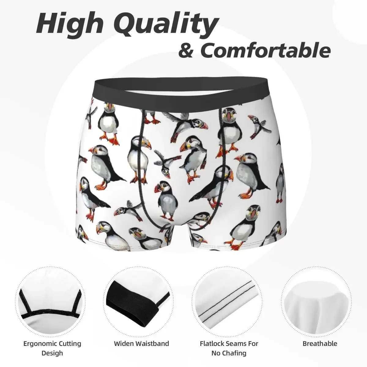 Boxer Onderbroek Shorts Papegaaiduikers Patroon Slipje Heren Comfortabel Ondergoed Voor Homme Man Boyfriend Cadeau