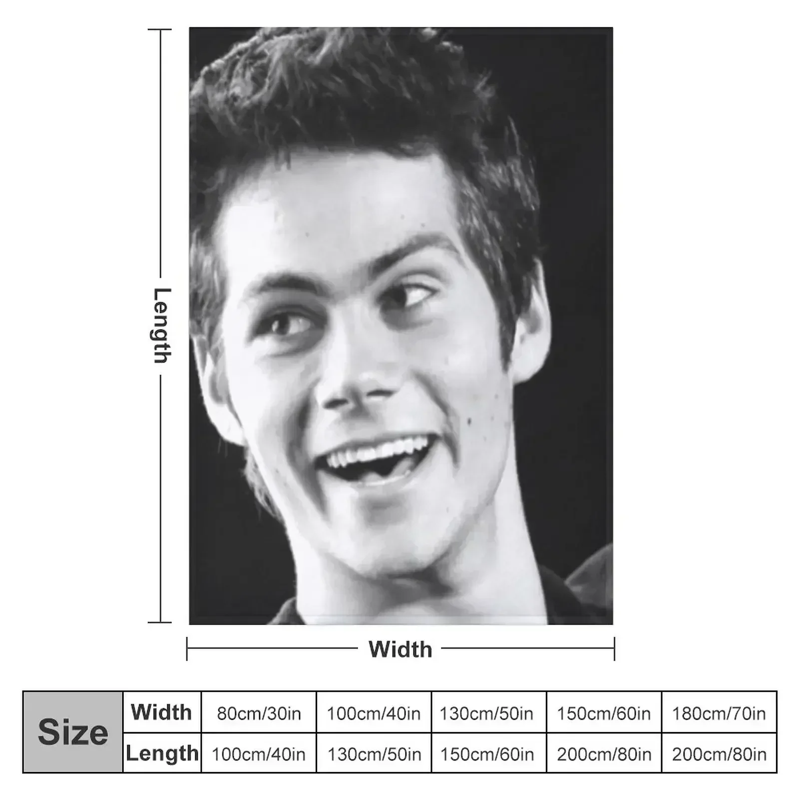 dylan obrien Throw Blanket couch cozy soft plush fuzzy picnic outdoor blanket