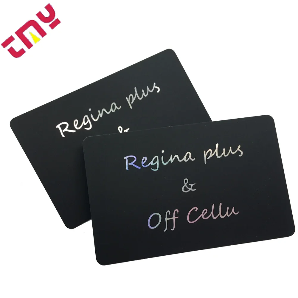 Biglietto da visita Holagram in plastica con incisione laser personalizzata in PVC con il tuo design