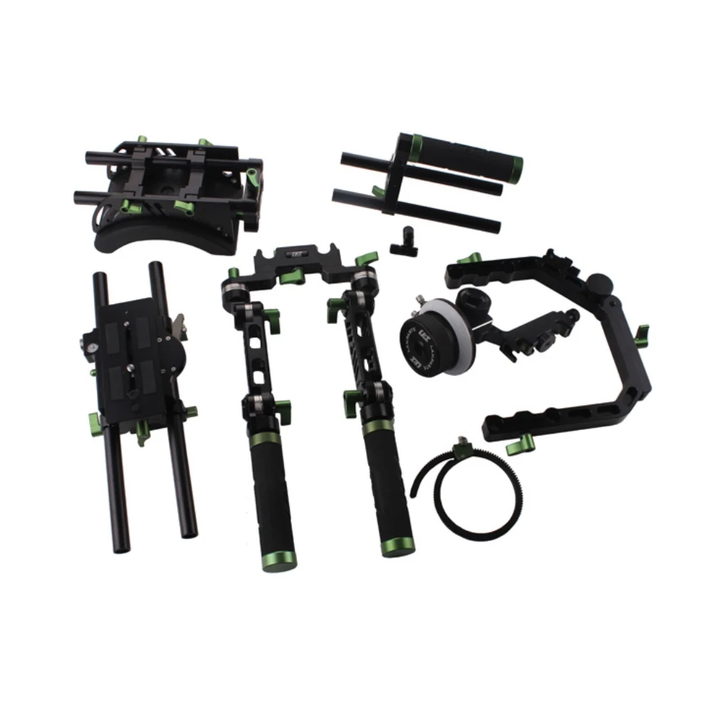 Lanparte Professional Shoulder Mount Support Rig Kit A/B Follow Focus Top Handle Grip Baseplate