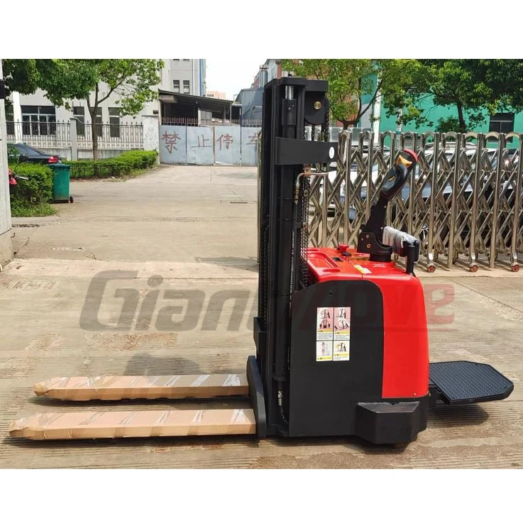 GIANT-MOVE 1500kg Full Electric Stacker Walkie Electric Pallet Forklift Hydraulic Electric Stacker