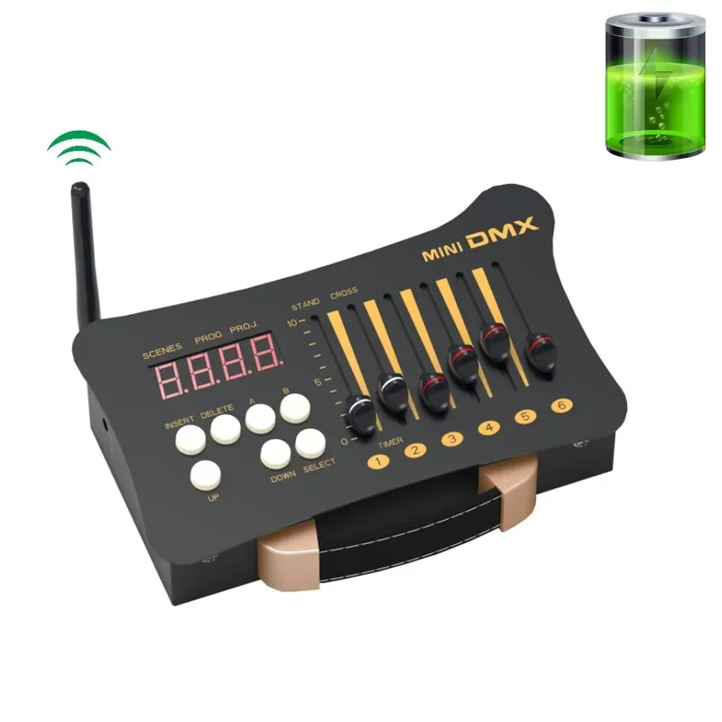 DMX512 Console Wireless Controller for Moving Head Beam Par Light Dimmer Stage Lighting Control System for DJ Party Show