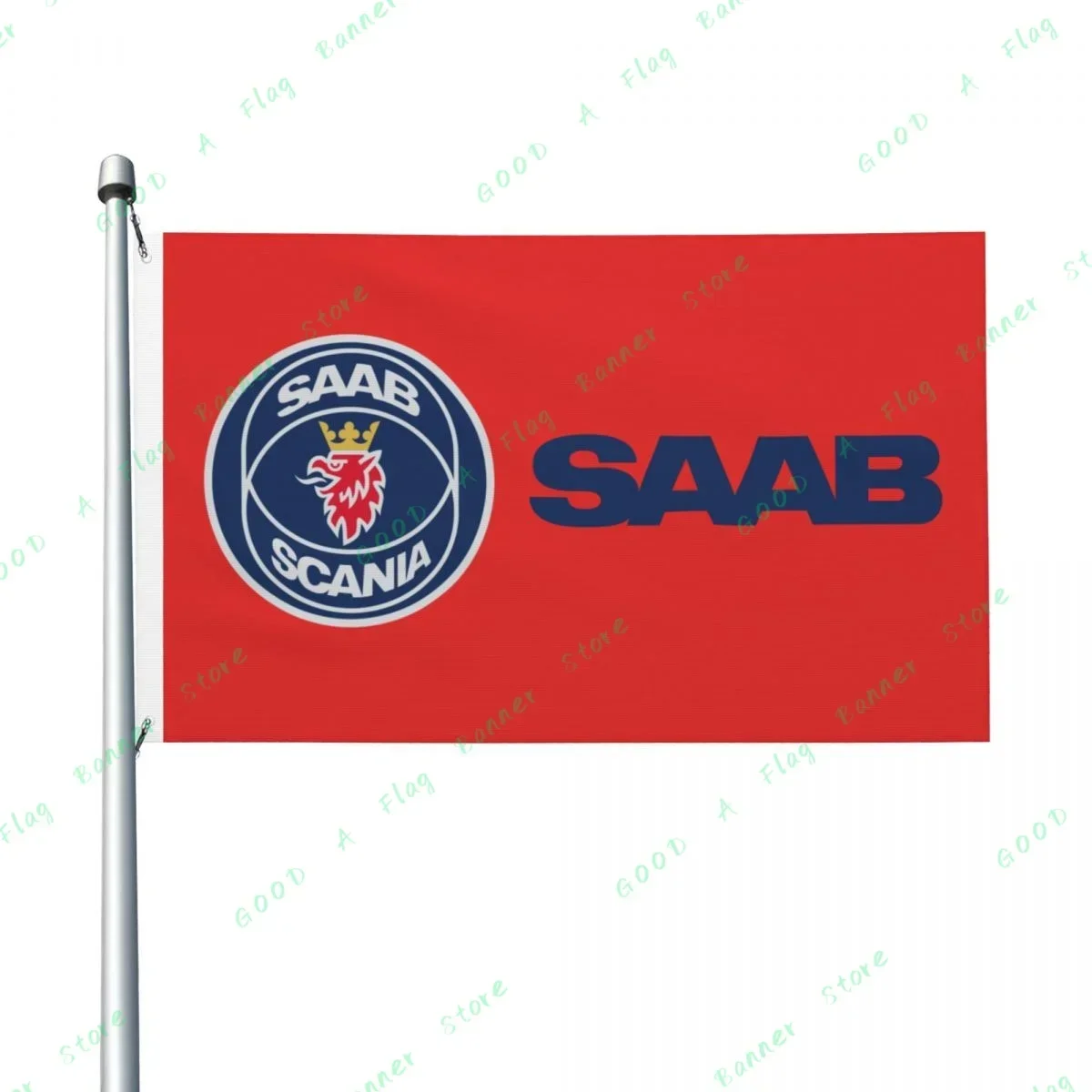 3x5 Flag SAABS Flag Polyester Printed Racing Car Banner for Decor-3x5 Banner Decoration BannerB