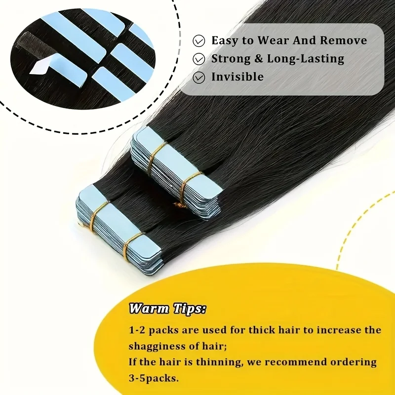 شريط مستقيم في الشعر التمديد الشعر البشري 2 جرام/قطعة 20 قطعة البرازيلي ريمي الشعر البشري وصلات شعر بشرية طبيعية الشريط في التمديد